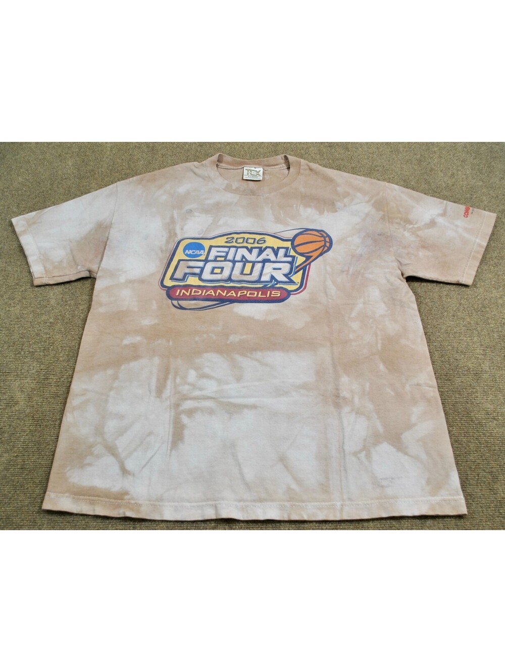 Final Four 2006 Indianapolis NCAA Basketball Vintage Dye Shirt Size X-Large